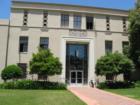 Entrance to the San Luis Obispo County Courthouse.