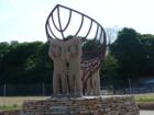A Statue that represents the rich history of ship building in Port Jefferson, part of the restoration of the waterfront.