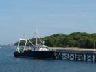 This pier allows recreational use such as fishing or just walking out to enjoy the magnificent views of the harbor or a sunset.   The pier also serves as the home base of the Seawolf, the marine research vessel for Stonybrook University.