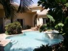 The Courtyard and Cabana in a Coconut Key Home.