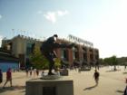 Warren Spahn statue in front of Turner Field