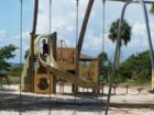 perfrect day for swinging a picnic island