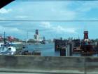 ships in the port of tampa, near channelside
