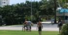Nearby public beach access draws surfers and beach goers