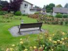 Roses, surrounded by homes, at the Cornwall Rose Garden. A place of solitude in the city.