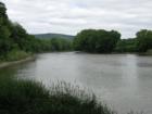 Susqueshanna River opposite view as it flows into town.