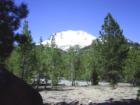 In the Back Ground Lassen Mountain snow covered in June