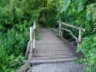 A rustic bridge for a pleasant walk at Waterfront Park