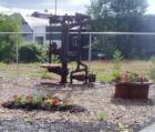 Old Town, Bellingham, in the heart of the industrial area, just a bit of art and plants on Holly Street.