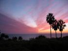 November 10, 2003.  Taken near the Admiral Risty in Palos Verdes, this is a winter shot pretty close to due West. Catalina Island is in the distance.