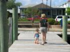 Tourists big and small enjoy the Morehead Waterfront in the summertime- Ice Cream and strolling the docks makes for a perfect day!