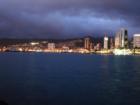 Aloha Tower from Sand Island