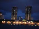 The international piers on Honolulu Harbor.