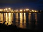 Shipping docks at Honolulu Harbor.