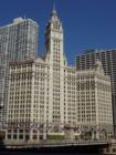 Wrigley Building at the Chicago River and Michigan Avenue