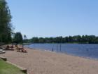 Crystal Lake in Burnsville, MN is a great place to take the kids in summer as they have a small beach for swimming and also an area to fish.