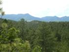 View of the Rocky Mountain foothills from Woodmen Valley