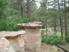 Sandstone rock formations in the heart of Woodmen Valley