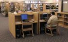 Inside the Wheatfield library.