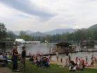 LEAF Crowd, Vendor Tents, Asheville