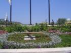Flower Clock on Main Street in Glen Ellyn.  I don't know what time it is either.