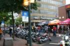 Main Street, Moncton closed off for Atlanticade motorcycle event.