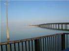 View of the bridge entering Dauphin Island form south Mobile County taken from from Fish Camps # 20.  Which is for sale.