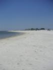DeSoto Landing view looking West.  Offshore is Sand island which acts as a storm buffer.  Except for damamge to steps DeSoto Landing home owners had minimal damage from Katrina and Ivan.