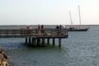 Fishing pier in the Pillar Point harbour