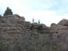The walls of the canyon at Castlewood Canyon State Park, just south of Franktown.