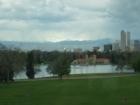 View from inside the Denver Museum of Nature and Science...looking towards downtown Denver.