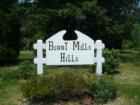 Original Sign for New Hampshire Avenue Entrance to Burnt Mills Hills, Silver Spring, Maryland 20901