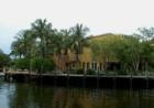 Home along Intracoastal Waterway.