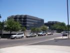 This is the Williams Centre main building. It was taken standing in front of building #2 and facing east.  Building #2 is the one with the fountain in front of it.