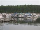Boats docked at Lake Jordan