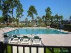 One of the two community pools