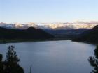 The Ridgway Reservoir State Park. Taken from the viewing platform at the visitors center at the Dutch Charlie entrance. Less than 20 years old this reservoir is gaining huge popularity because of this kind of landscape. 