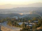 Diamond Bar Hilltop View of Grand Avenue and Golden Springs Drive with the San Gabriel Mountains as backdrop.