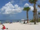 Fred Howard beach draws a crowd but still offers ample parking for many to enjoy the surf, sun and sand of Tarpon Springs, FL