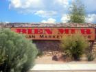 Bien Mur Indian Market Sign. Located on the Sandia Reservation. East of I-25 just north of Albuquerque.
