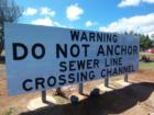 Entrance to Honolulu Harbor sign