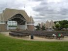Great view of the Bandshell at Lake Harriet, a community gatherng and free music location.