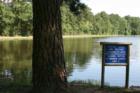 Burroughs park allows you to keep 3 trout but they must be 12" in length.  You may not keep large mouth bass.  The fishing must be good as the day I was there the lake was packed with fishermen.