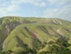Green hills behind Malibu