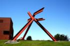 One of the controversial landmark pieces of artwork on campus