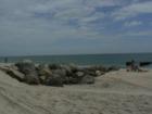 Another beautiful shot of the beach, a rock "garden" in the center.  Fire Island, New York by Feng Shui Long Island in Fire Island