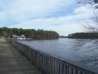 Lake Johnson, Raleigh NC, is a popular park on the edge of the NC State University area.  The lake abounds with fish, offers boat rentals, picnic areas, and a sundeck equipped with rocking chairs.