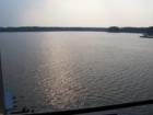 Lazy afternoon sun on a hazy day.  From the observation tower at Wake County Lake Crabtree County Park.