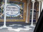 Amazing but this is old spanish tile on the side of the building of the Columbia Restaurant.