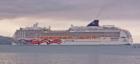 NCL pulling away from Hilo Bay port...